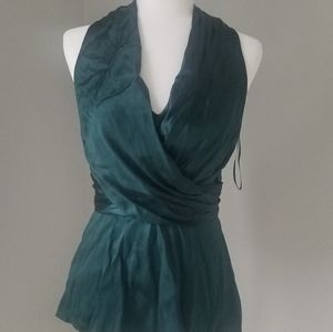 Banana Republic Dark Emerald Green Dressy Top
